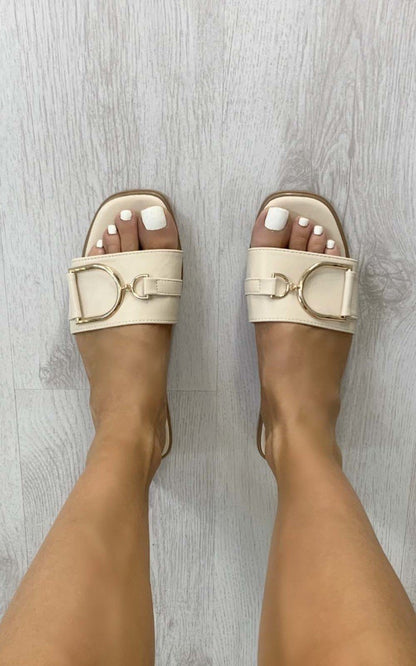 She Wears Glory™ Gold Detail Sliders