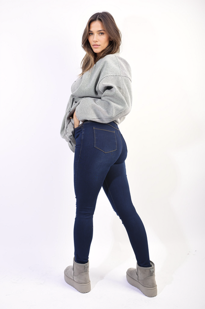 She Wears Glory™ High Waisted Ripped Skinny Jeggings