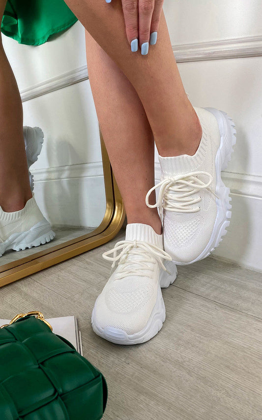 She Wears Glory™ Lace Up Sock Trainer