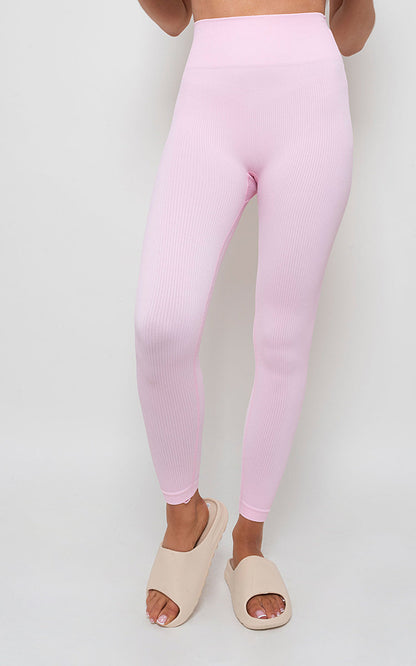 She Wears Glory™ Lightweight High Waisted Rib Curvy Leggings