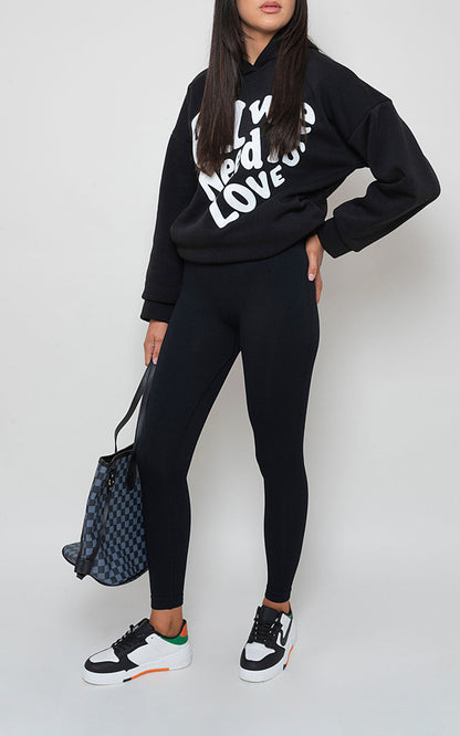 She Wears Glory™ Lightweight High Waisted Rib Curvy Leggings