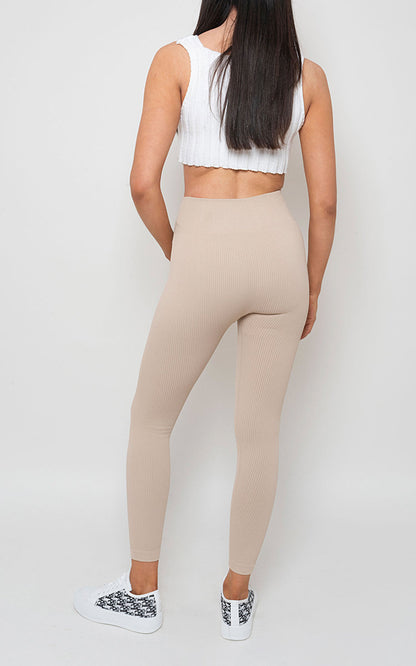 She Wears Glory™ Lightweight High Waisted Rib Curvy Leggings