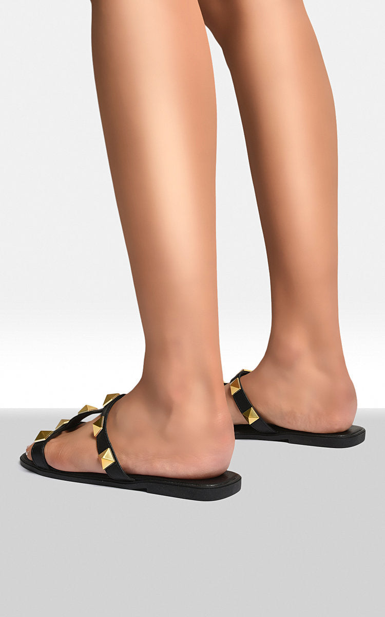 She Wears Glory™ Studded Strap Sandals