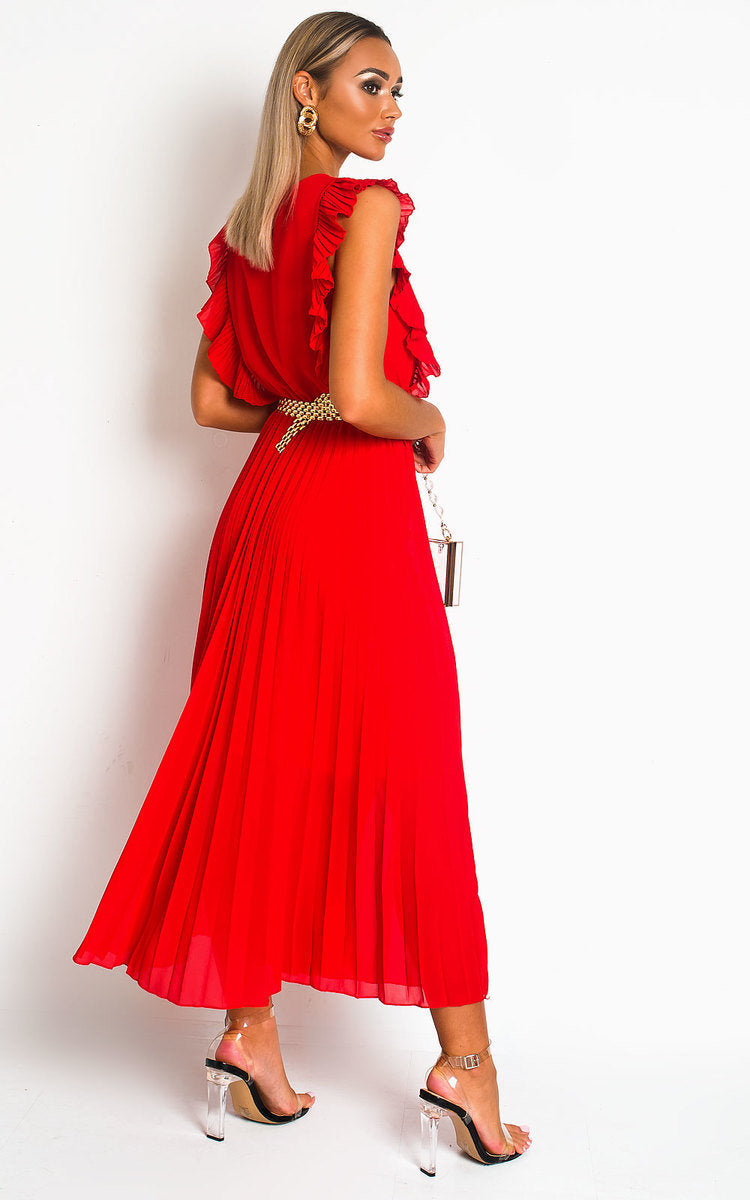 She Wears Glory™ Pleated Maxi Dress