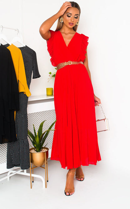 She Wears Glory™ Pleated Maxi Dress