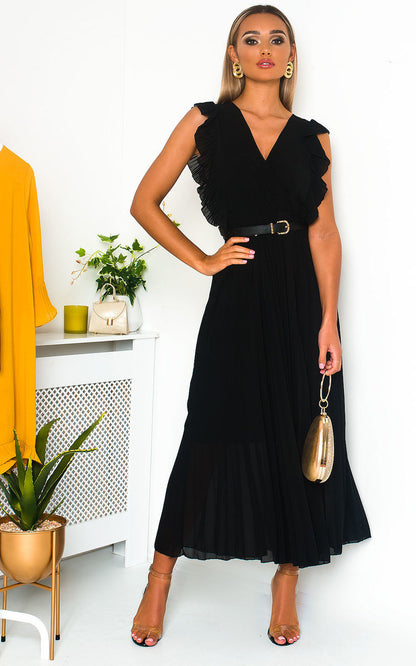 She Wears Glory™ Pleated Maxi Dress