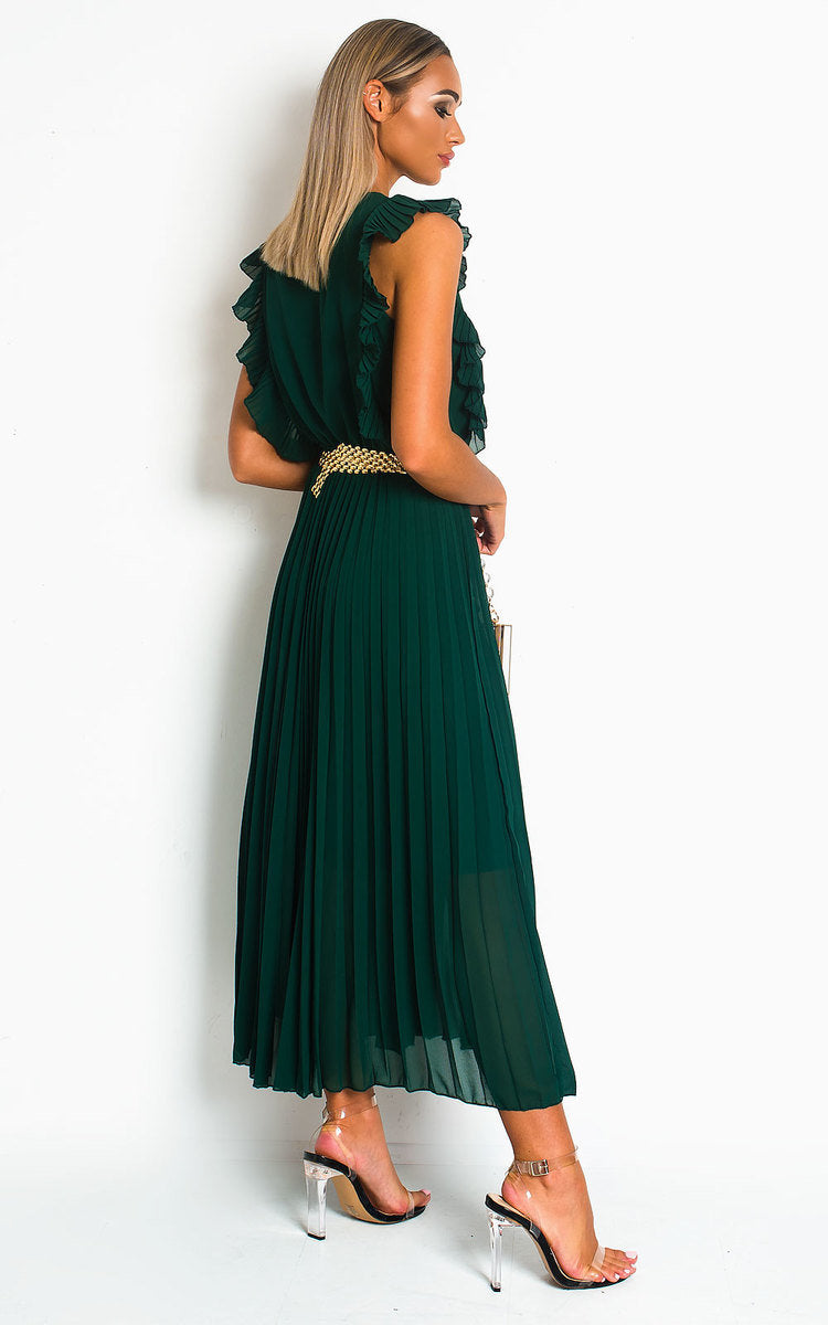 She Wears Glory™ Pleated Maxi Dress