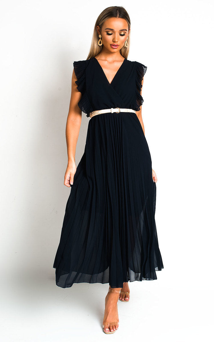 She Wears Glory™ Pleated Maxi Dress