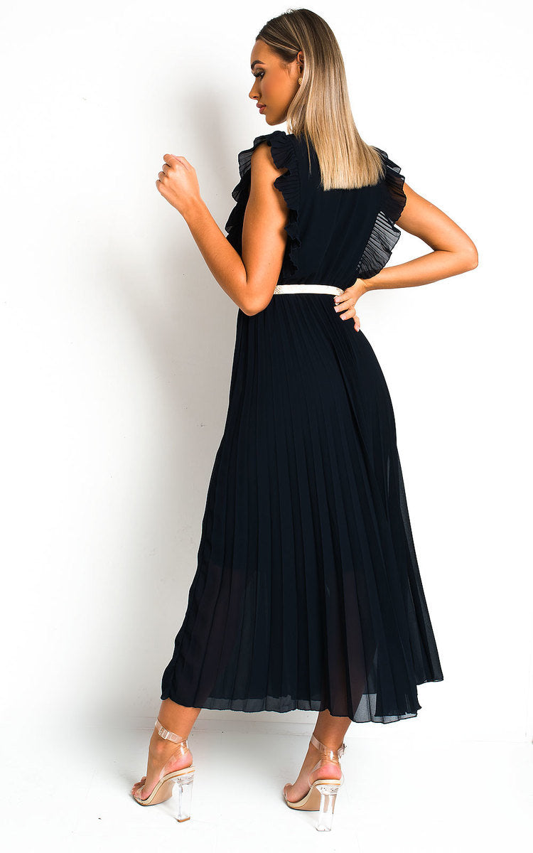 She Wears Glory™ Pleated Maxi Dress