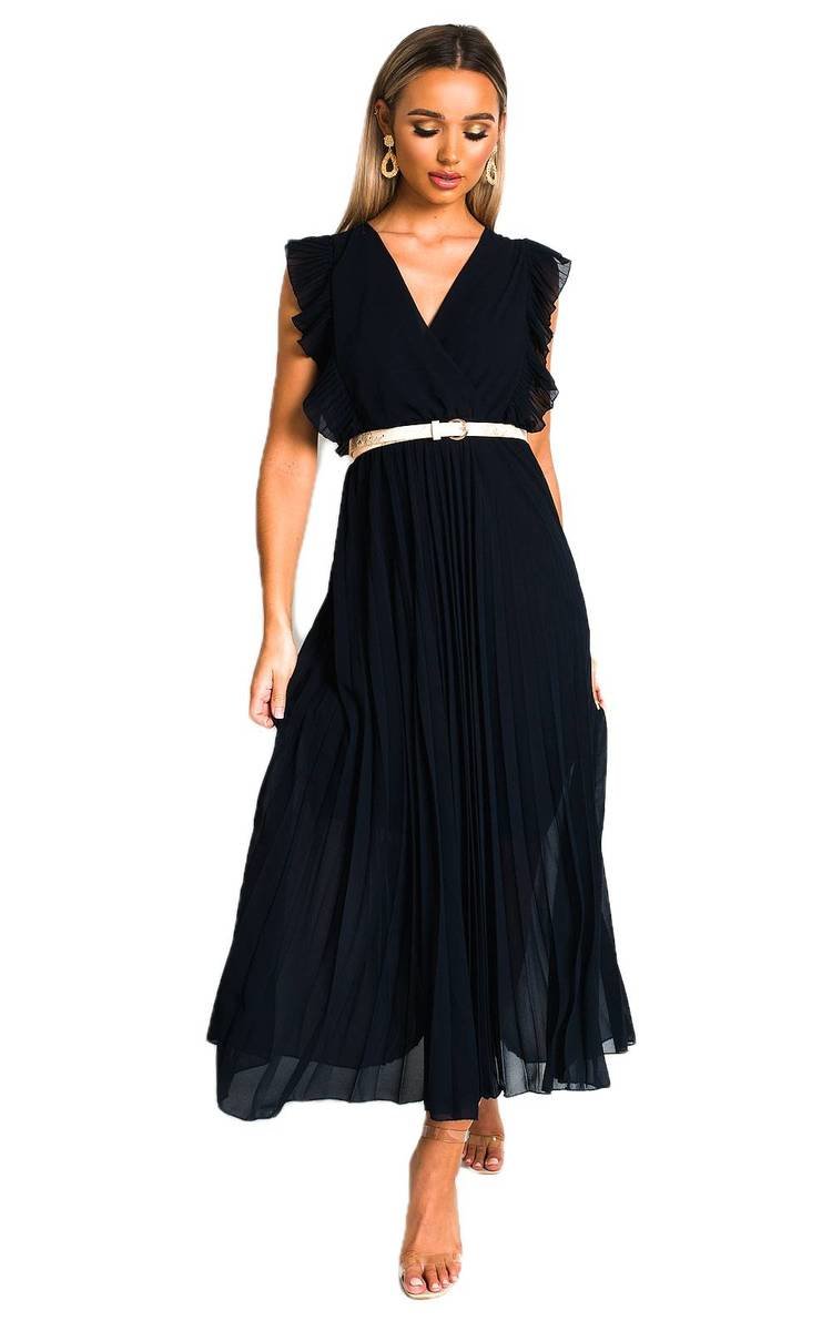 She Wears Glory™ Pleated Maxi Dress
