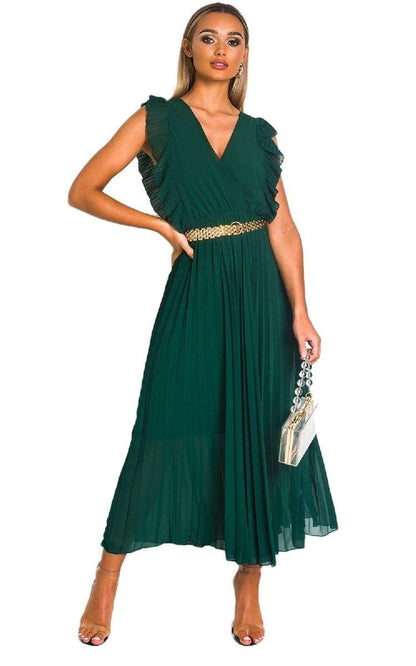 She Wears Glory™ Pleated Maxi Dress
