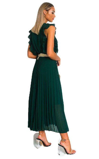 She Wears Glory™ Pleated Maxi Dress