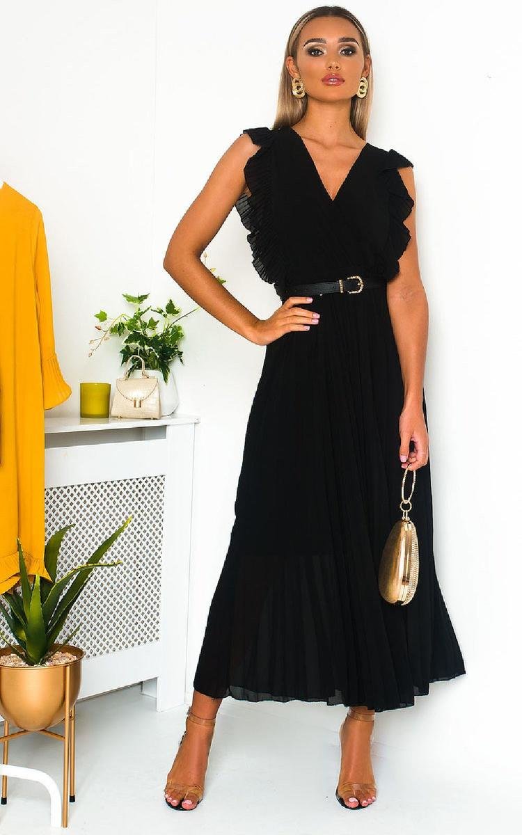 She Wears Glory™ Pleated Maxi Dress