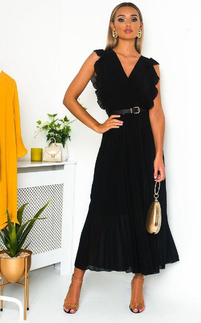 She Wears Glory™ Pleated Maxi Dress