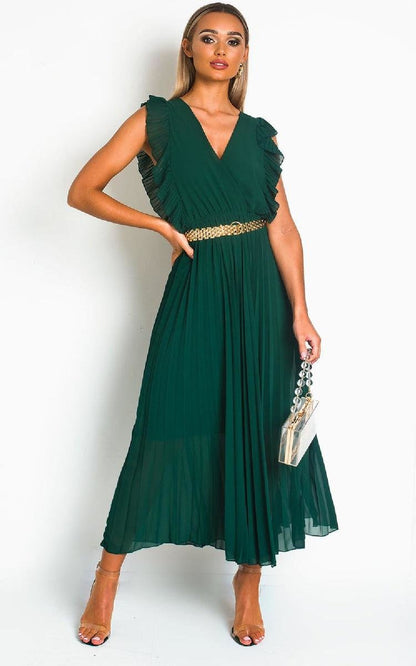She Wears Glory™ Pleated Maxi Dress