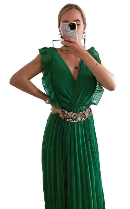 She Wears Glory™ Pleated Maxi Dress