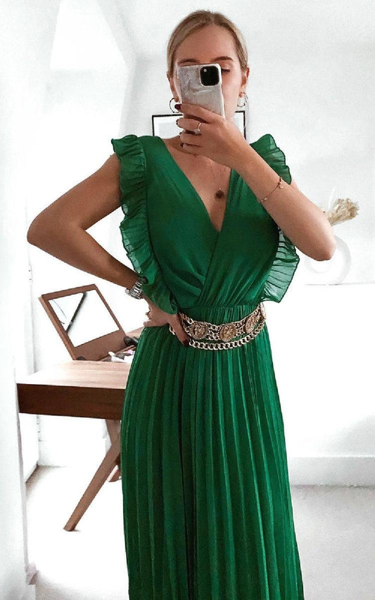 She Wears Glory™ Pleated Maxi Dress