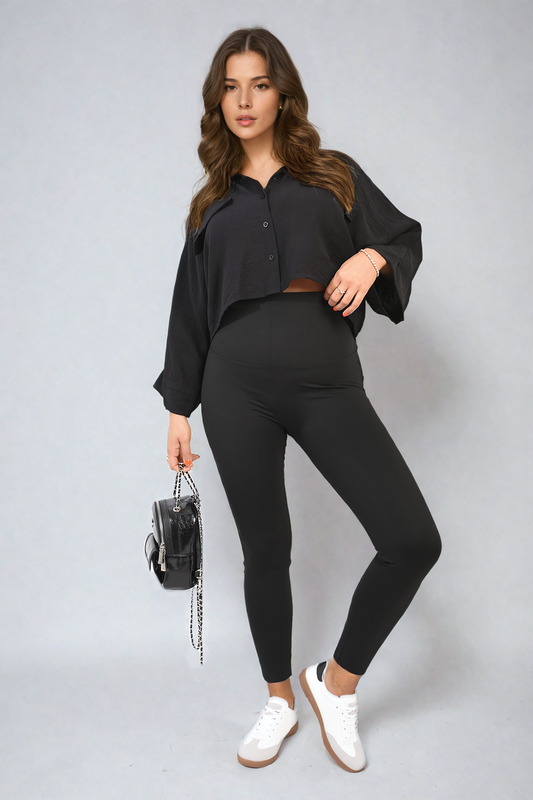 She Wears Glory™ High Waist Wide Waistband Leggings