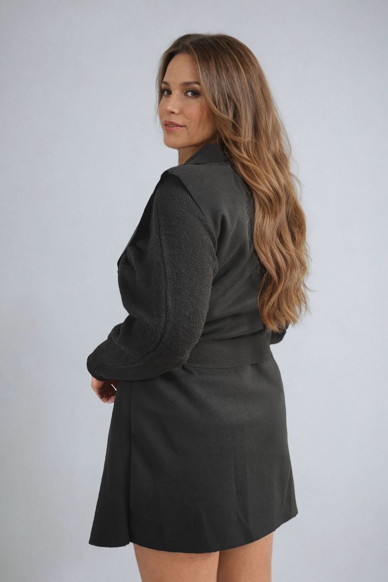 She Wears Glory™ Wide Lapel Sleeveless Belted Jacket