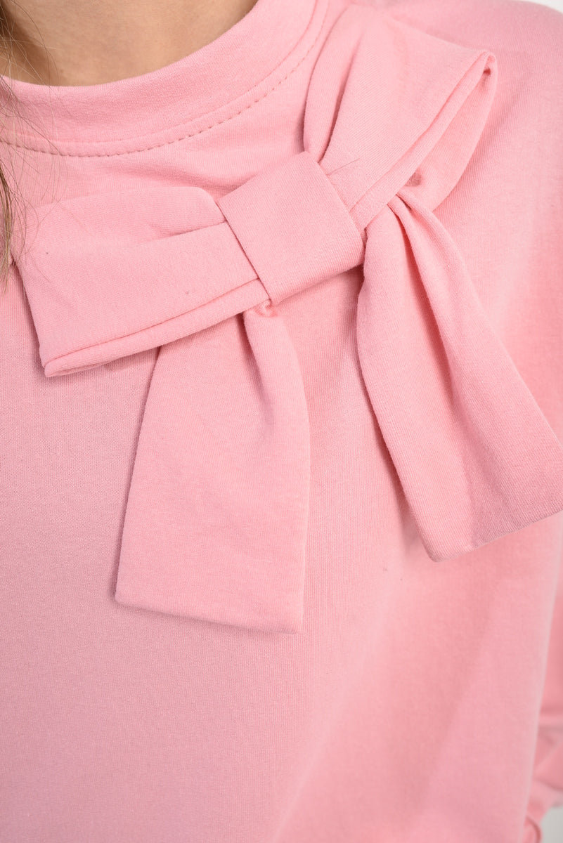 She Wears Glory™ Long Sleeve Bow Detail Jumper
