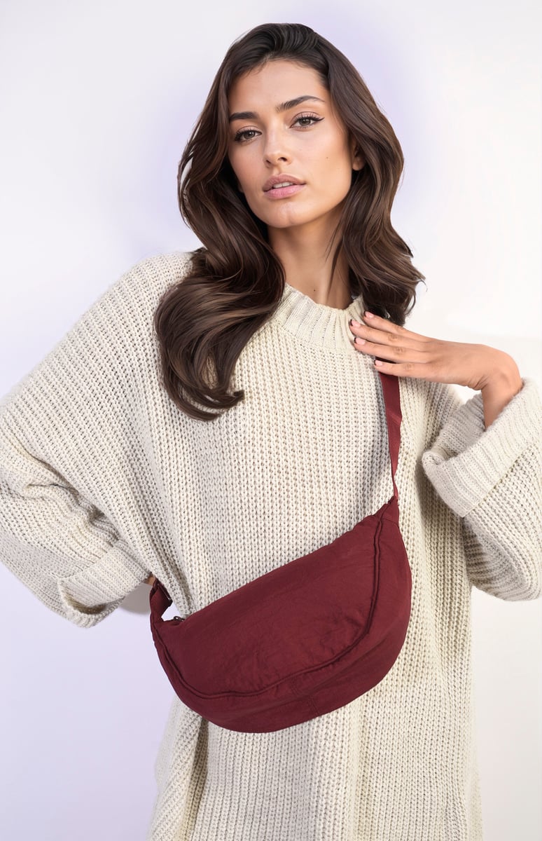 She Wears Glory™ Dumpling Round Mini Shoulder Bag