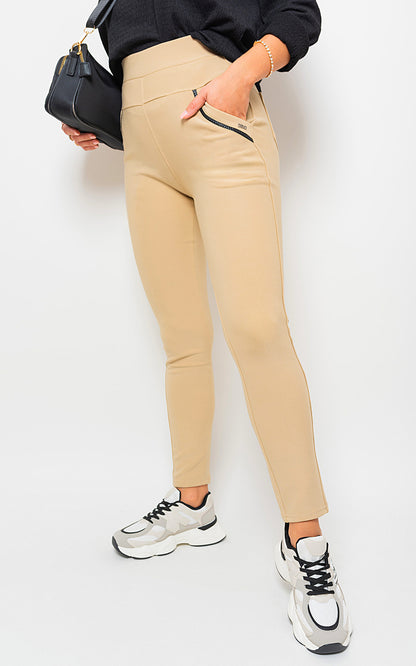 She Wears Glory™ High Waist Double Band Pocket Leggings