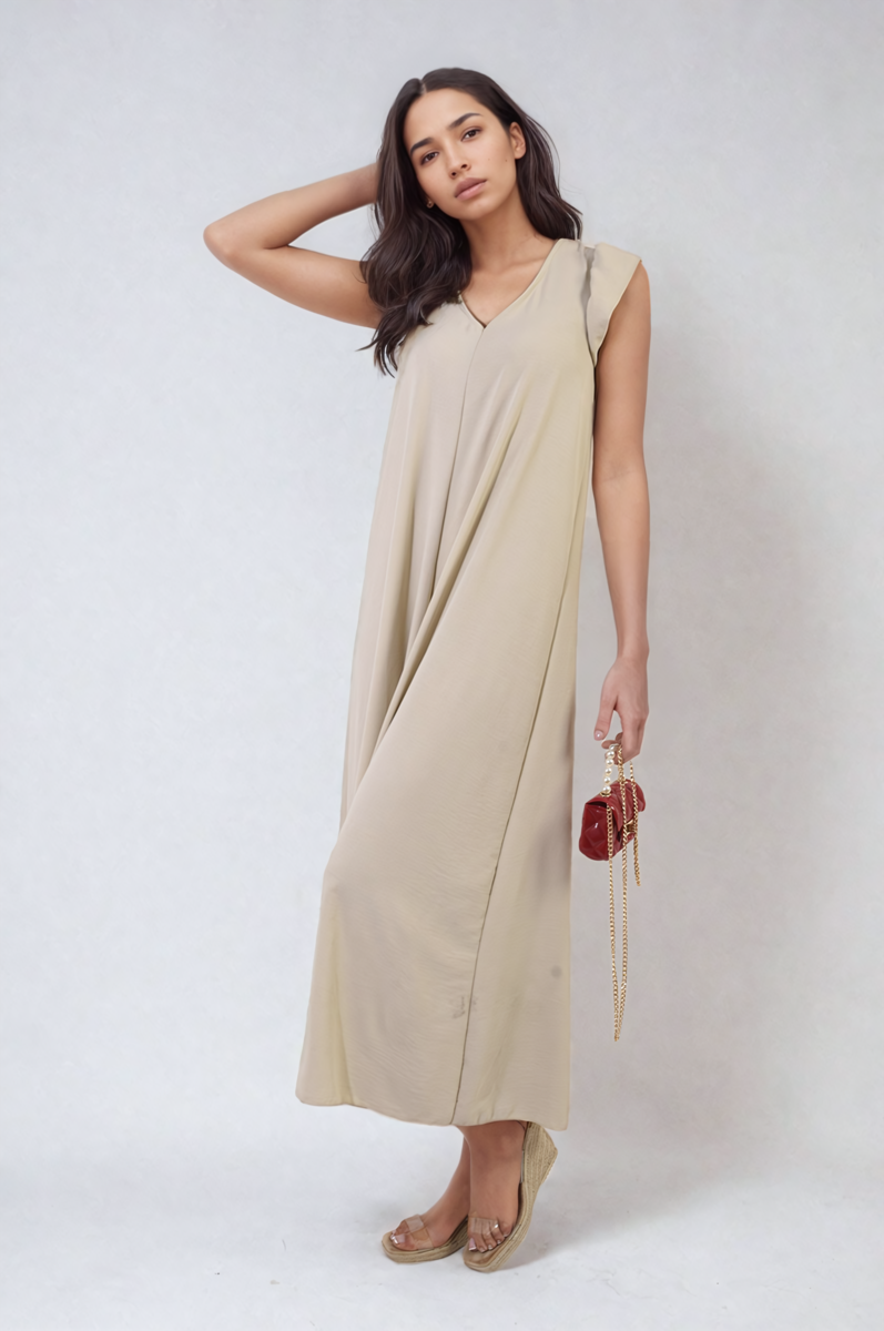 She Wears Glory™ Ruffle Sleeve V-Neck Loose Waist Wide Leg Jumpsuit