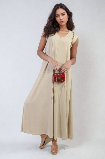 She Wears Glory™ Ruffle Sleeve V-Neck Loose Waist Wide Leg Jumpsuit
