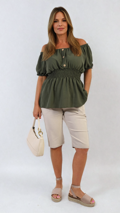 She Wears Glory™ Elasticated Waist Drawstring Shorts