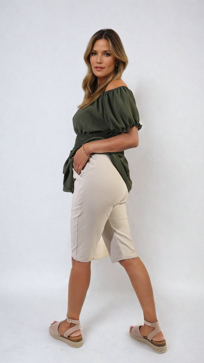 She Wears Glory™ Elasticated Waist Drawstring Shorts