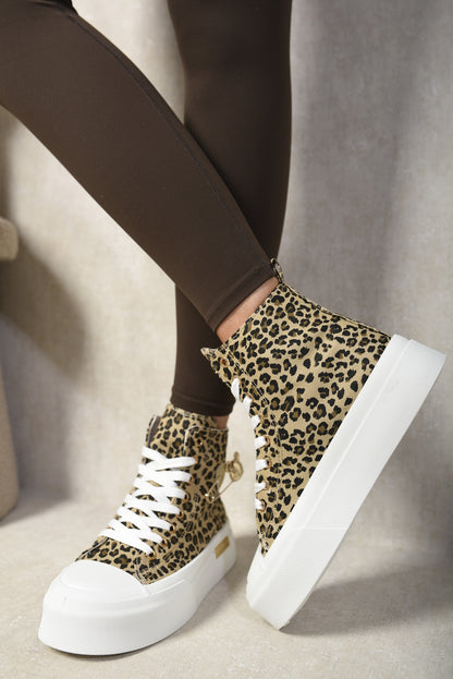 She Wears Glory™ High Lace Up Platform Ankle Trainers Shoes