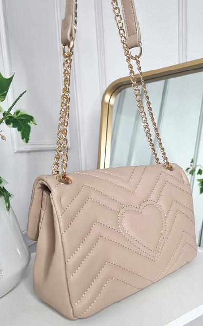 She Wears Glory™ Faux Leather Chain Strap Shoulder Bag