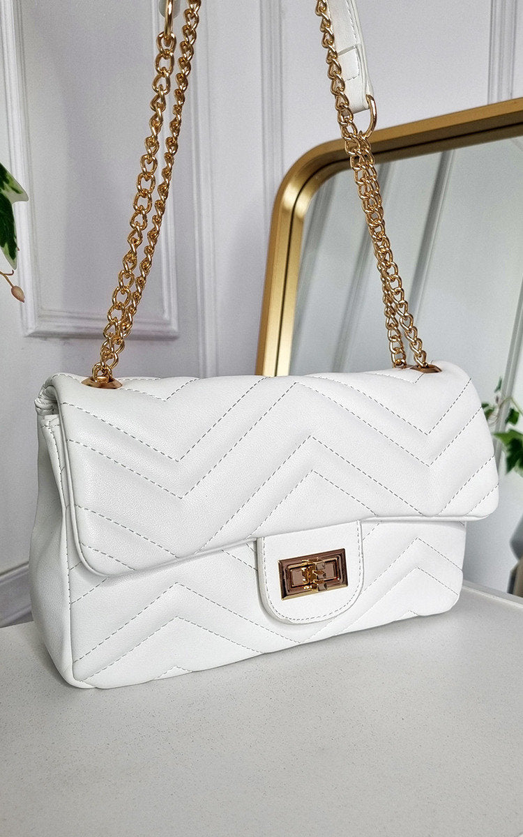 She Wears Glory™ Faux Leather Chain Strap Shoulder Bag