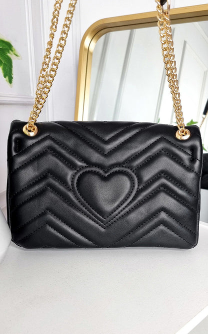 She Wears Glory™ Faux Leather Chain Strap Shoulder Bag