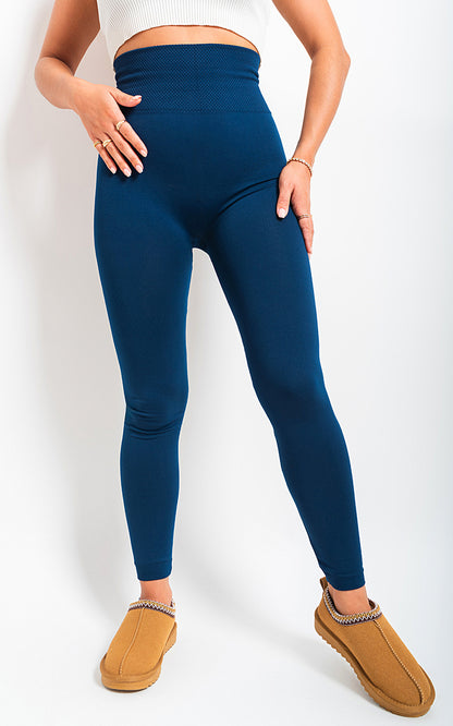 She Wears Glory™ High Waist Tummy Compression Slimming Leggings - Big Size