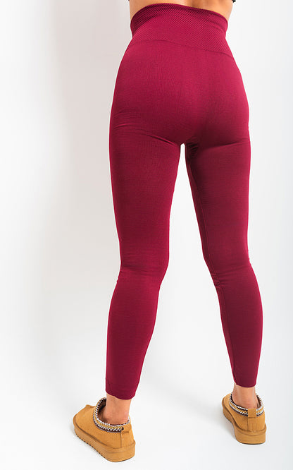 She Wears Glory™ High Waist Tummy Compression Slimming Leggings - Big Size