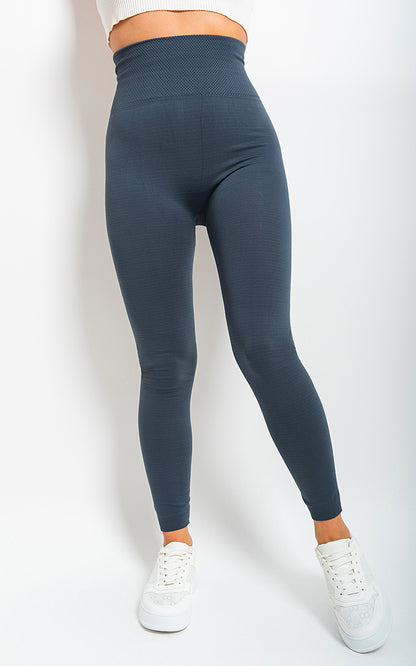 She Wears Glory™ High Waist Tummy Compression Slimming Leggings - Big Size