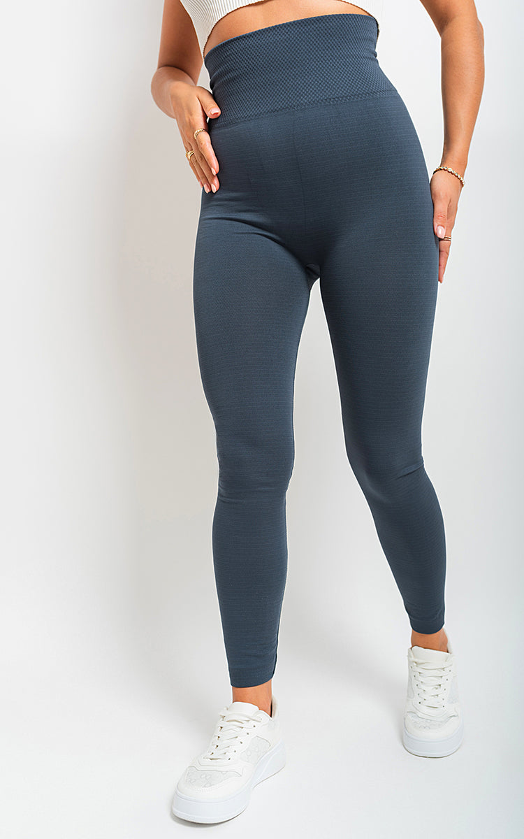 She Wears Glory™ High Waist Tummy Compression Slimming Leggings - Big Size