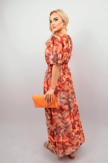 Wrap Floral Print Maxi Dress - She Wears Glory Beverly Hills