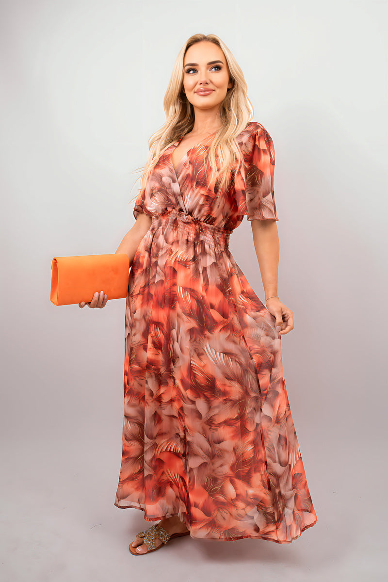 Wrap Floral Print Maxi Dress - She Wears Glory Beverly Hills
