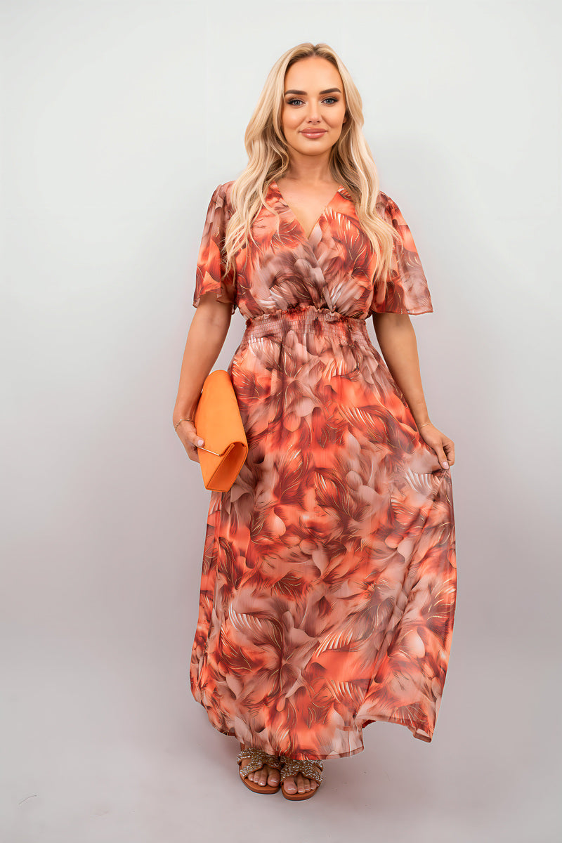Wrap Floral Print Maxi Dress - She Wears Glory Beverly Hills