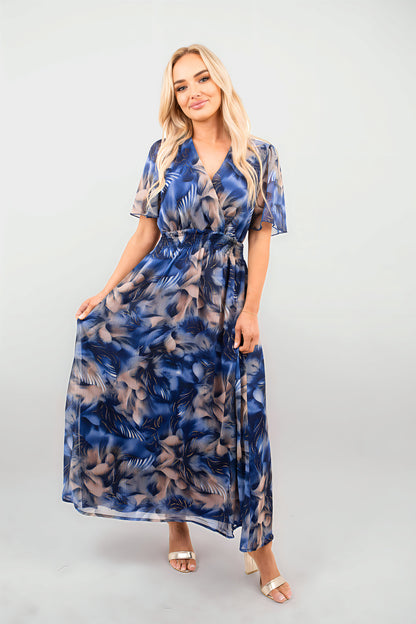 Wrap Floral Print Maxi Dress - She Wears Glory Beverly Hills