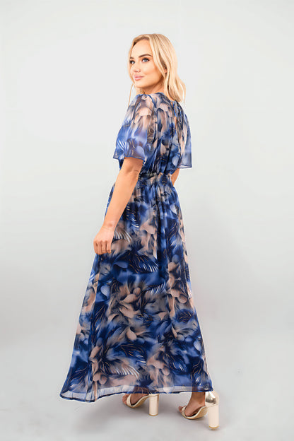 Wrap Floral Print Maxi Dress - She Wears Glory Beverly Hills