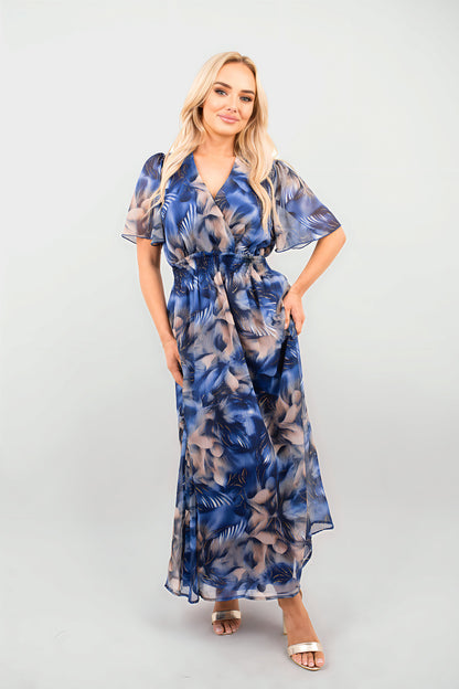 Wrap Floral Print Maxi Dress - She Wears Glory Beverly Hills