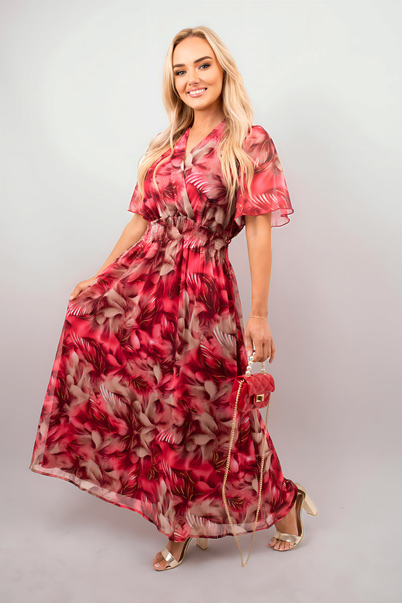 Wrap Floral Print Maxi Dress - She Wears Glory Beverly Hills
