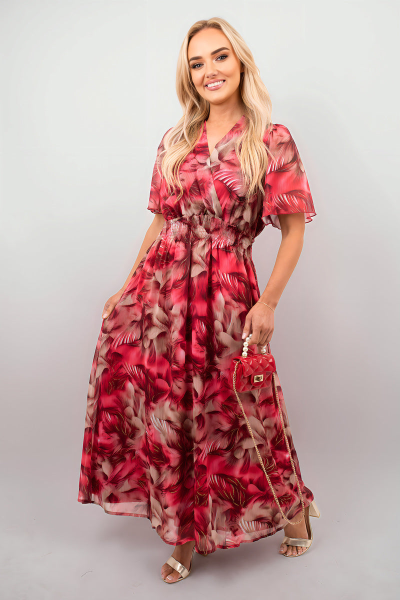 Wrap Floral Print Maxi Dress - She Wears Glory Beverly Hills