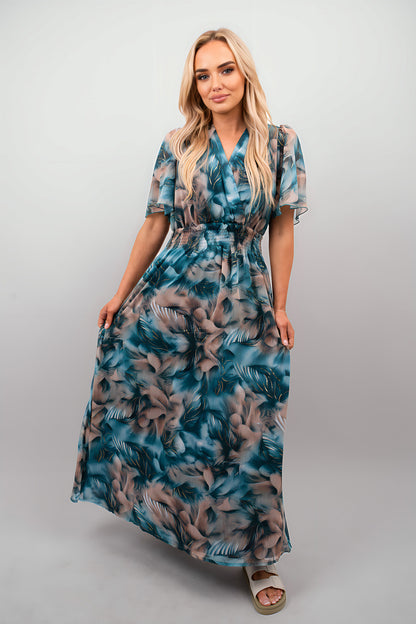 Wrap Floral Print Maxi Dress - She Wears Glory Beverly Hills
