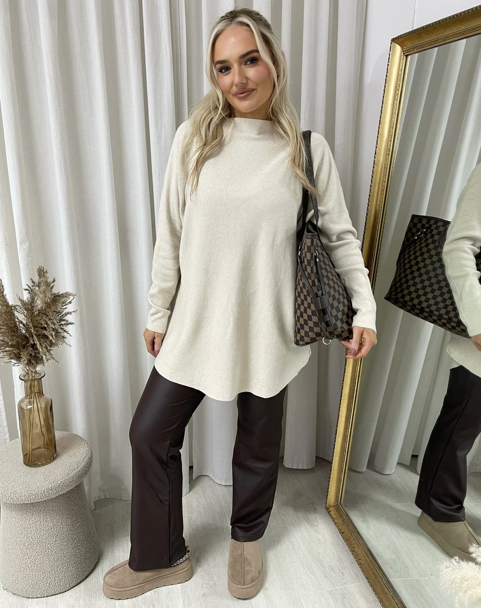 Loose Long Sleeve Knitted Jumper - She Wears Glory Beverly Hills