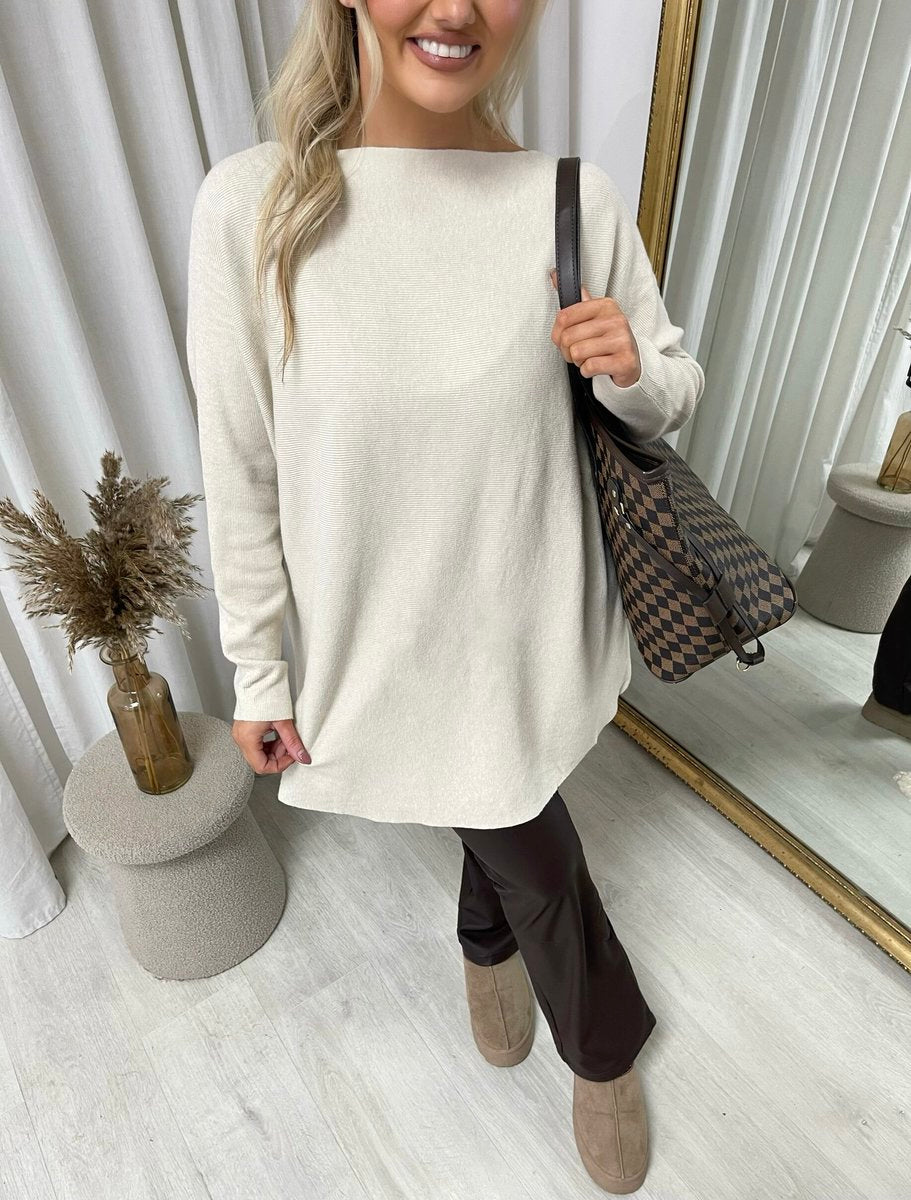 Loose Long Sleeve Knitted Jumper - She Wears Glory Beverly Hills