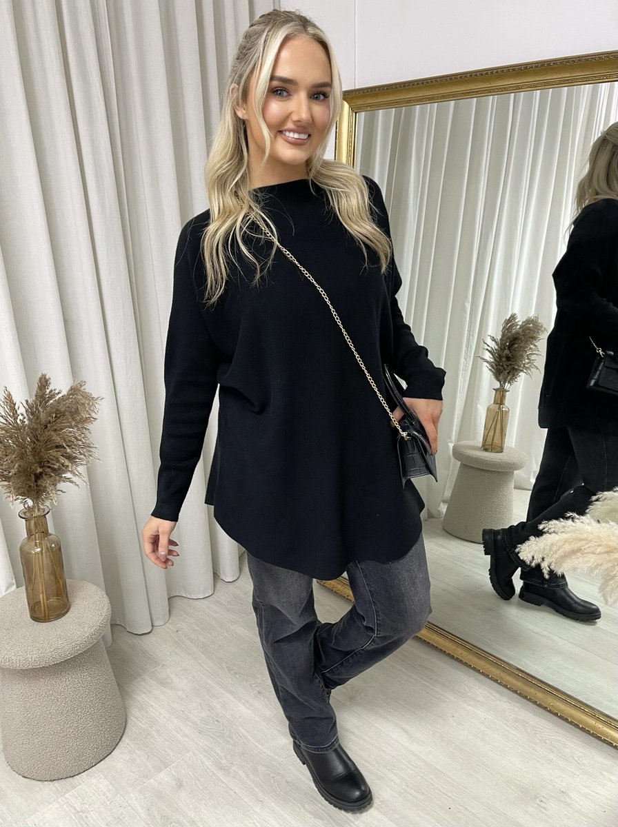 Loose Long Sleeve Knitted Jumper - She Wears Glory Beverly Hills